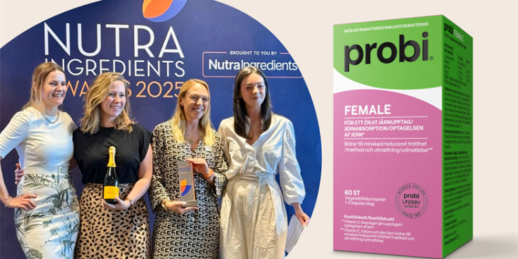 Probi Female wins prestigious NutraIngredients Award 2025 for innovation in women’s health