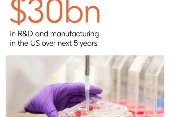 GSK announces $30 billion U.S. investment to advance biopharma R&D and manufacturing with AI-powered facilities